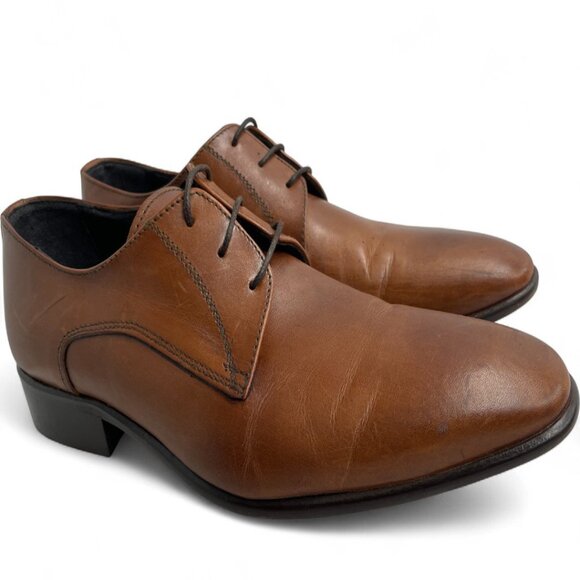 Sarti Artisan Antica Sartoria Italy Brown Leather Dress Shoes Men's 7 US 40 EU - Picture 11 of 11